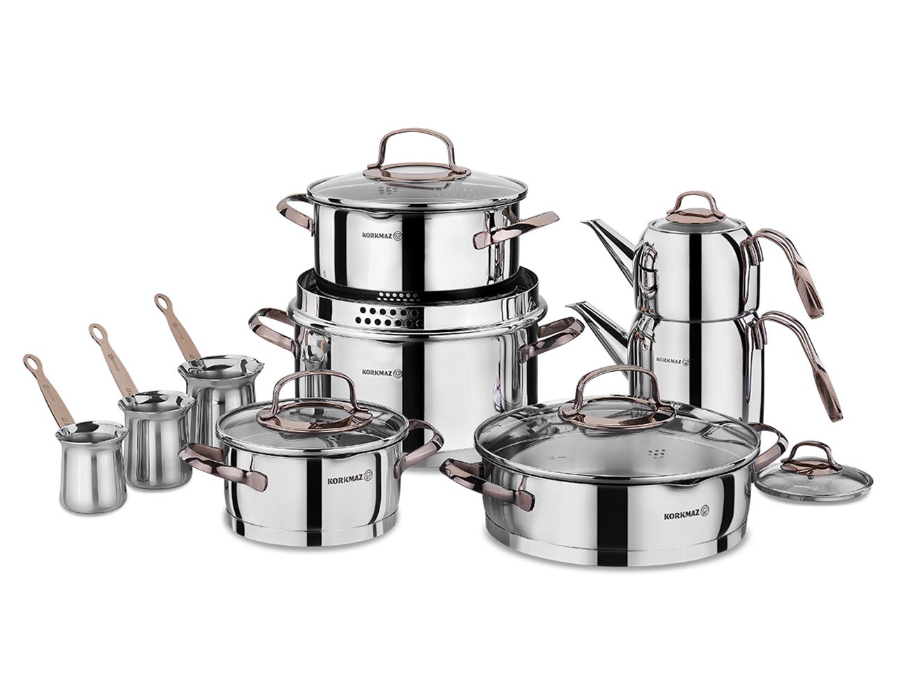 KORKMAZ A1703 ROSANNA 15 PARÇA HİPER SET