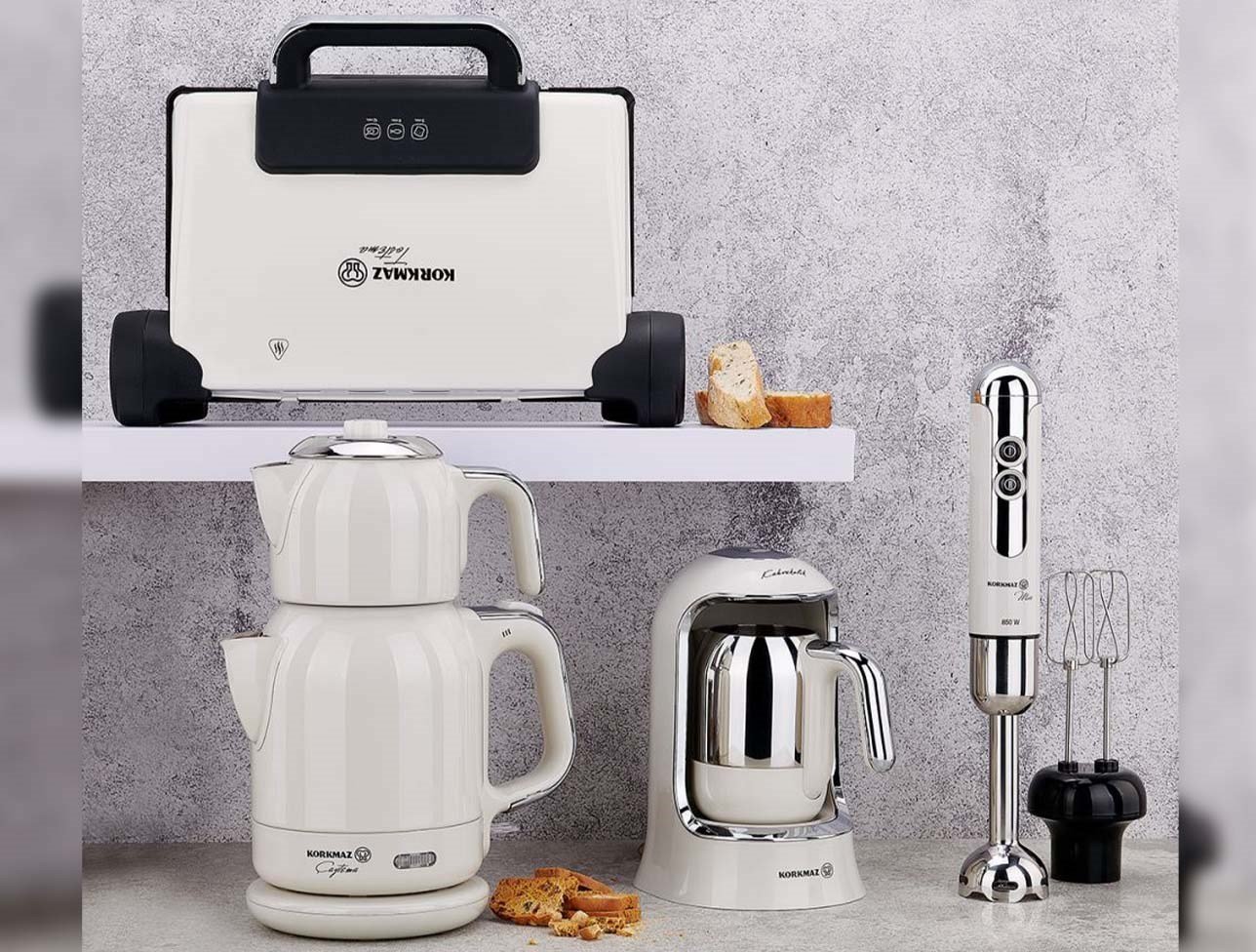 KORKMAZ A1824 VANİLYA 14 PARÇA ELEKTRO SET