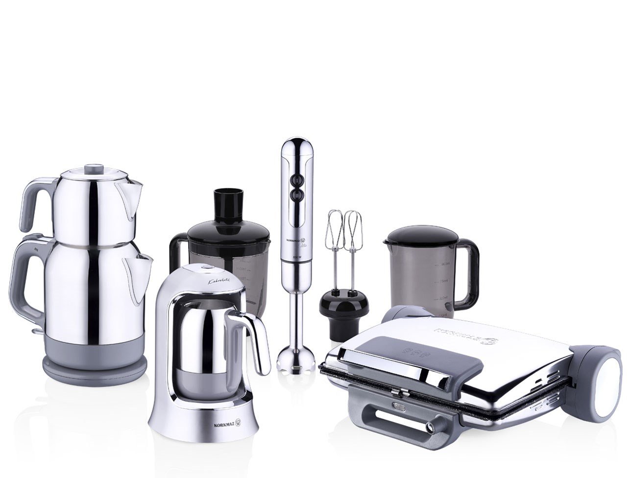 KORKMAZ A1827 INOX 14 PARÇA ELEKTRO SET