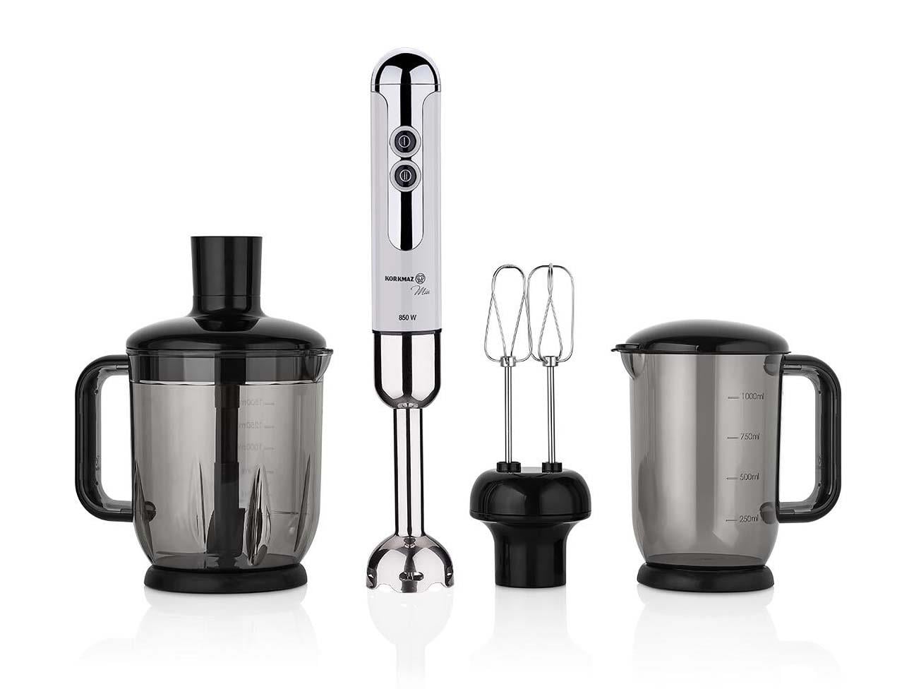 KORKMAZ A447-14 MİA MEGA BLENDER SET VANİLYA/KROM