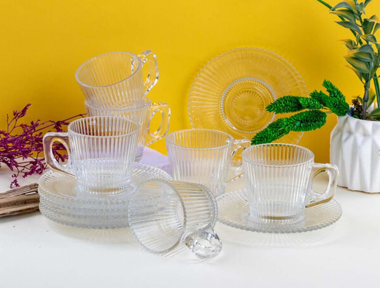 KRD HOME ÇİZGİLİ KAHVE FİNCAN SETİ KRD-300569