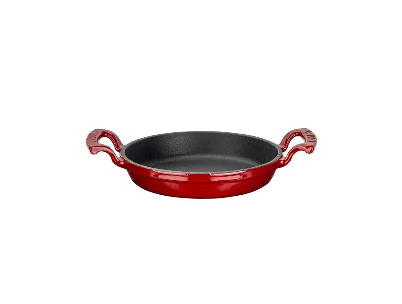 LAVA YUVARLAK KULPLU TAVA 16 CM KIRMIZI