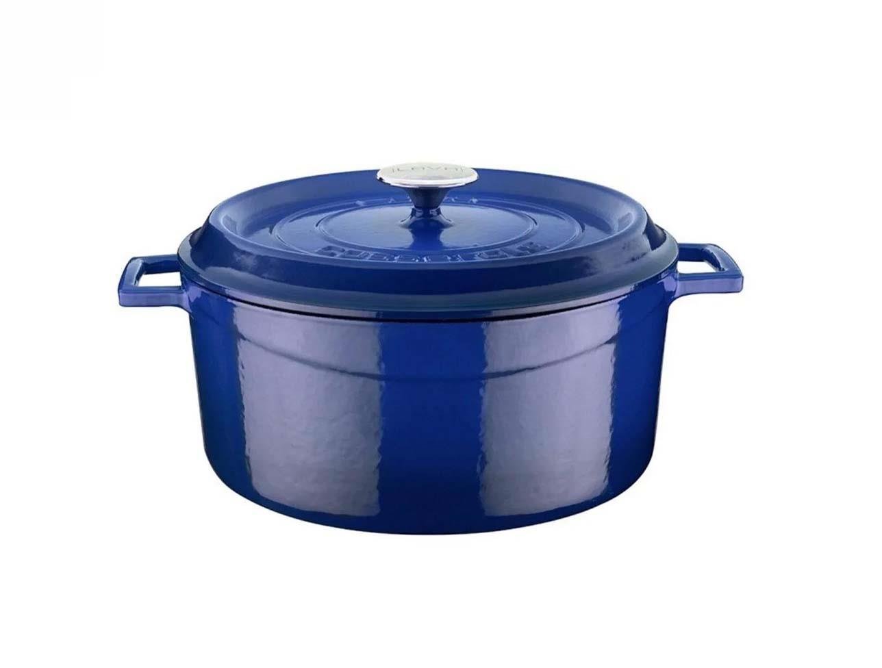 LAVA YUVARLAK TENCERE 24 CM TRENDY MAVİ