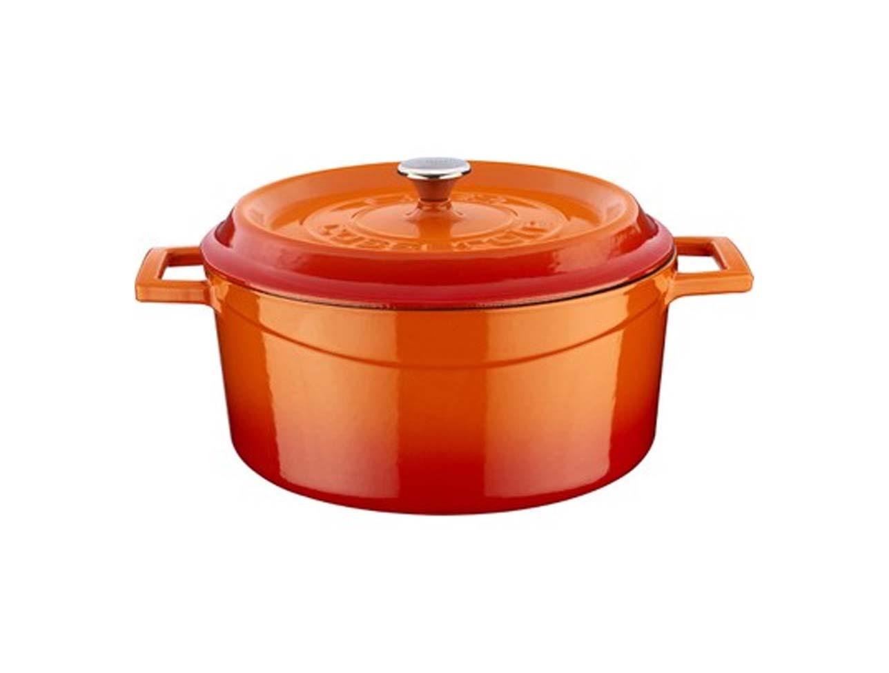 LAVA YUVARLAK TENCERE 24 CM TRENDY TURUNCU