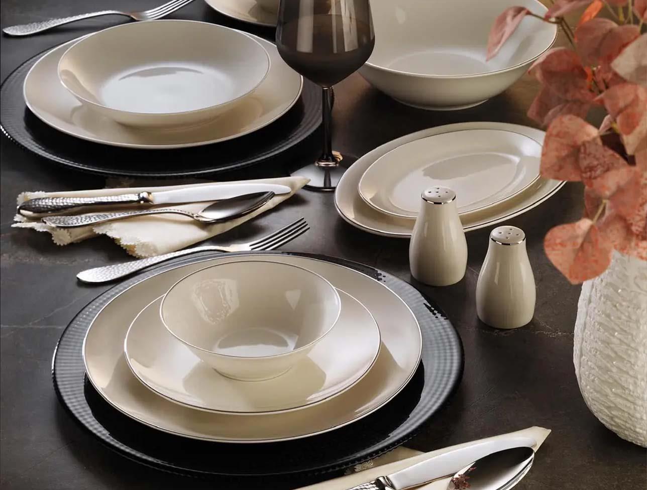 MASSİMO LUNA PLATİN 30 PRÇ 6 KİŞİLİK YEMEK TK 3011