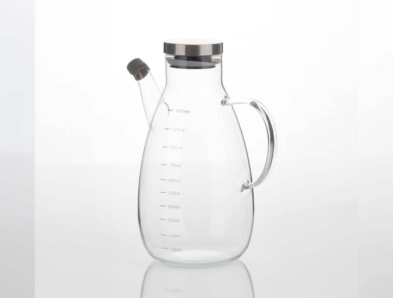MİEN 1L METAL KAPAKLI CAM YAĞDANLIK GLA-017