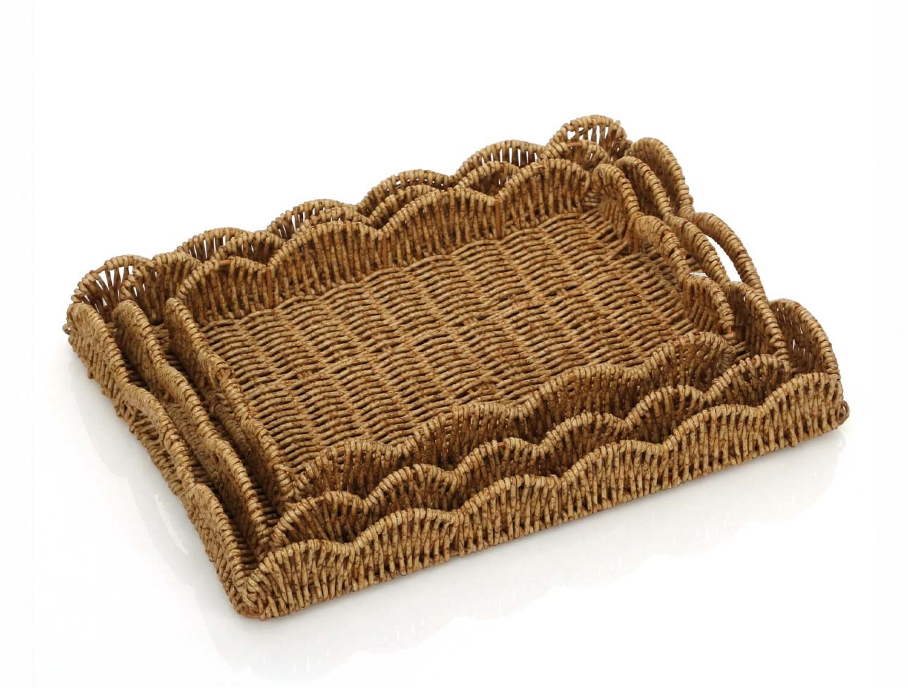 MİEN 3 LÜ RATTAN HASIR TEPSİ DİKDÖRTGEN 1699