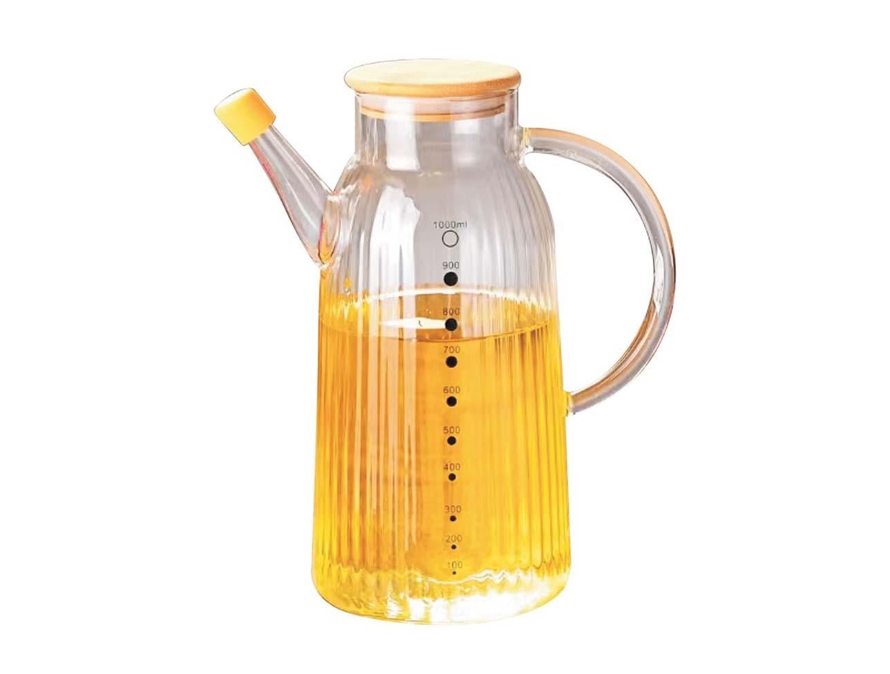 MİEN BAMBU KAPAKLI YAĞDANLIK 1000ML GLA-04