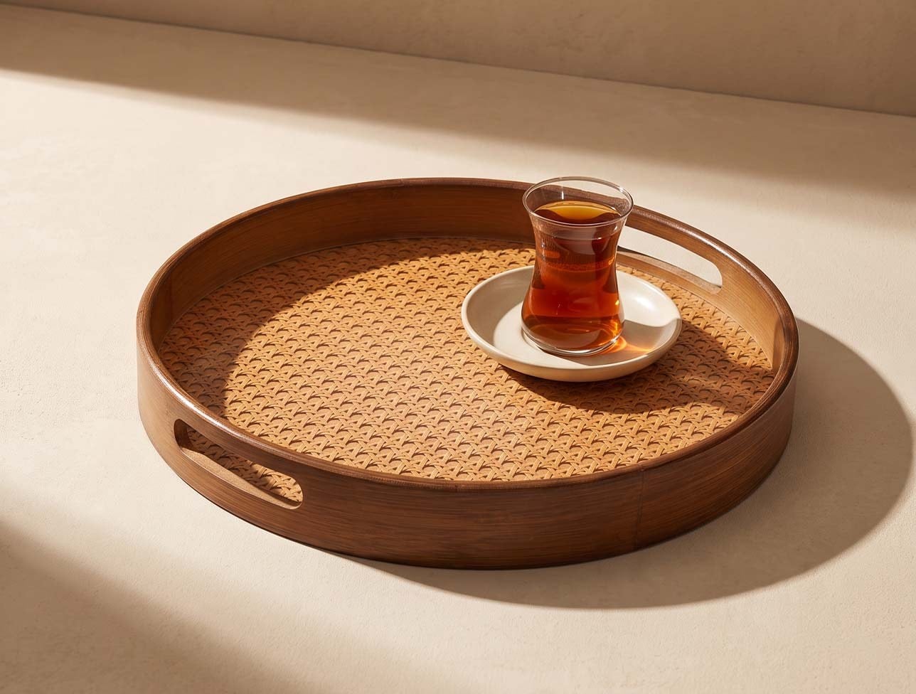 MİEN HAZERAN YUVARLAK TEPSİ 35CM 1826