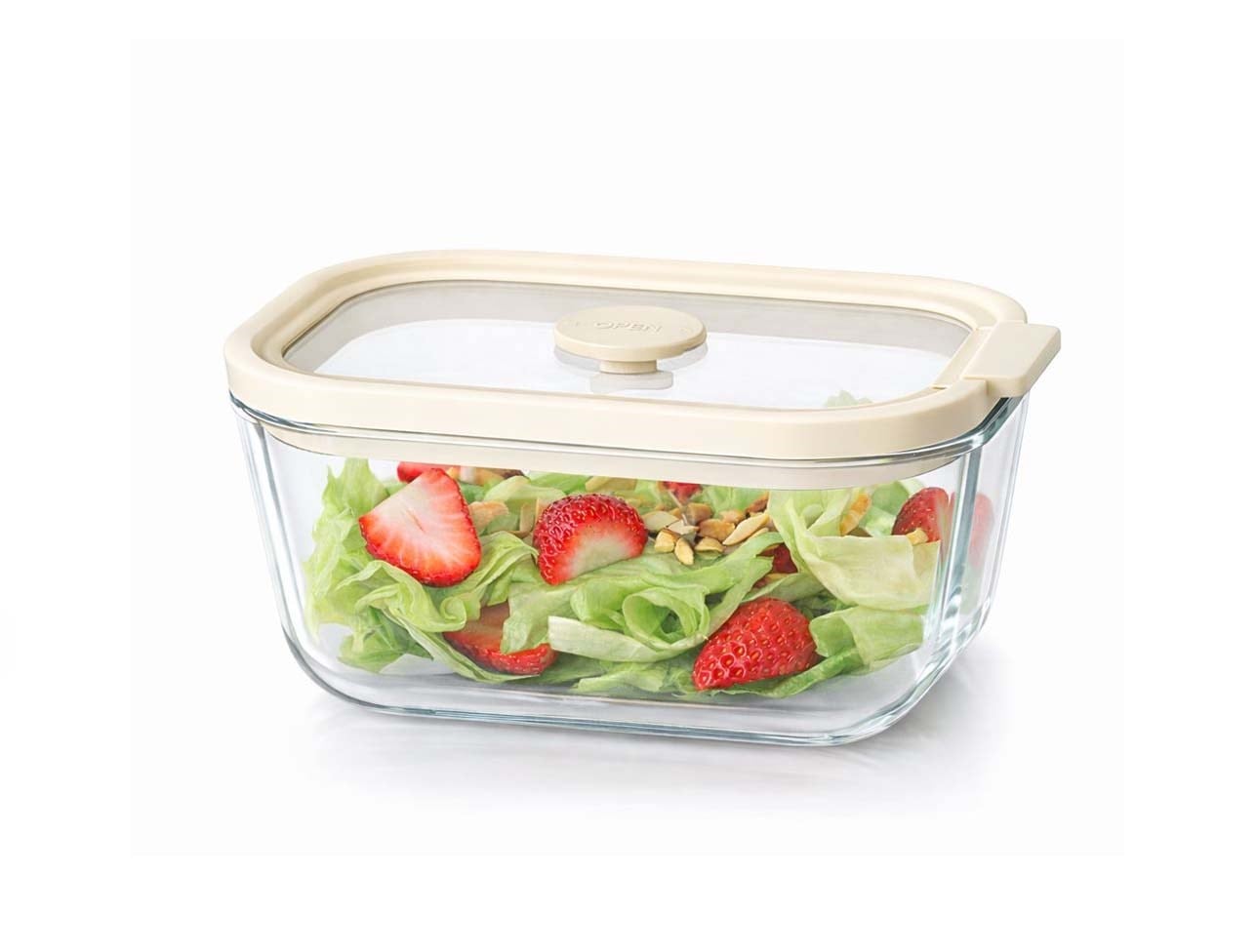 MİEN KREM KAPAKLI 800ML CAM SAKLAMA KABI 3H02W