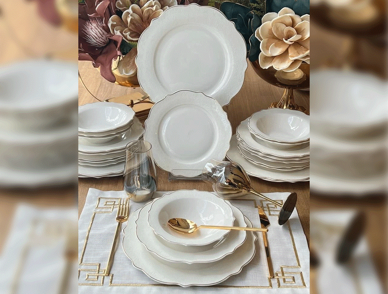 MS. LUCCA RELİEF 24 PRÇ 6 KŞ YEMEK TK MS-2420