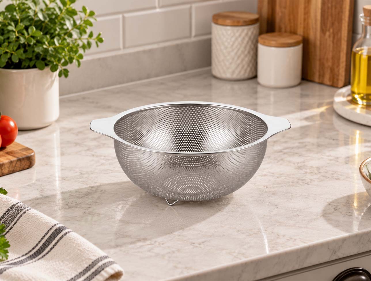 OMS 18 CM PERLA ÇELİK SÜZGEÇ 153.7504.18.SILVER