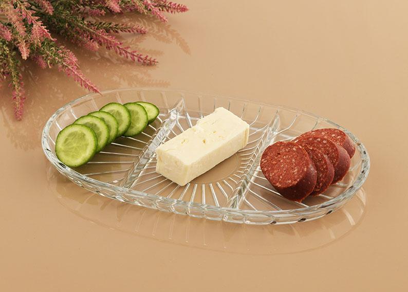 PAŞABAHÇE 54903 OVAL TABAK BÖLMELİ ELEGANT