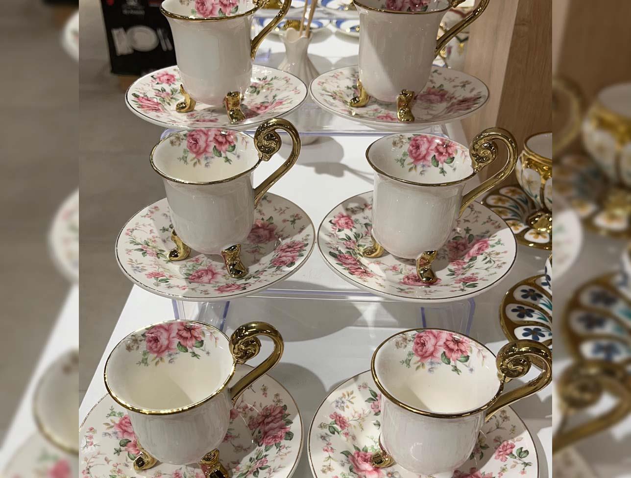 PEROTTİ COLOR GARDEN 6`LI KAHVE FİNCANI