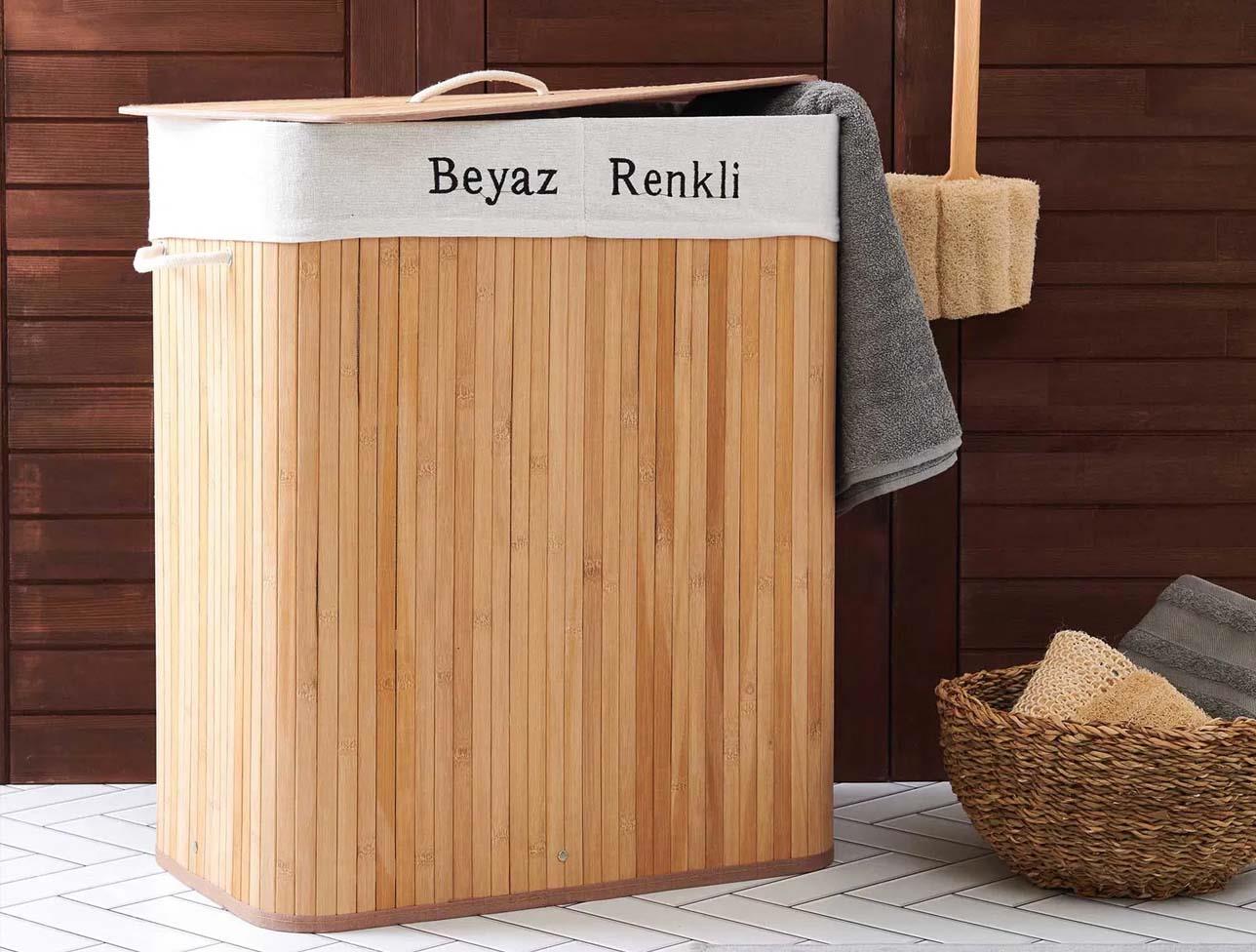 PEROTTİ MURİEL BAMBU 2 Lİ ÇAMAŞIR SEPETİ 16574