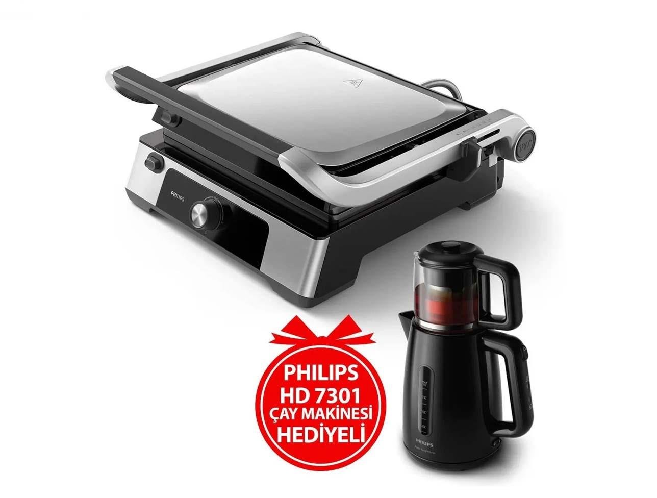 PHİLİPS HD6301/90 + HD7301 IZGARA TOST MAKİNASI