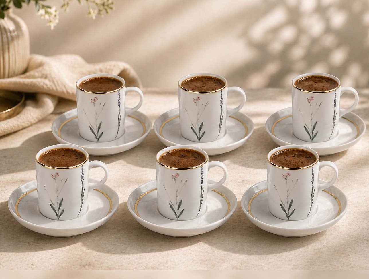 PORLAND BOTANİCAL 6Lİ KAHVE TAKIMI 04ALM005547
