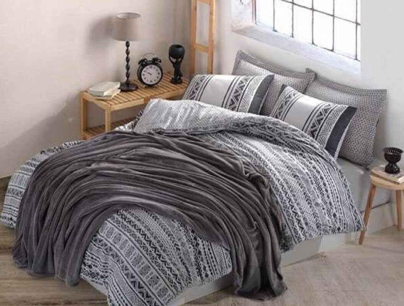 SOLEY LUXE GRİ WELLSOFT ÖRTÜLÜ ÇİFT KŞ. RANFORCE N