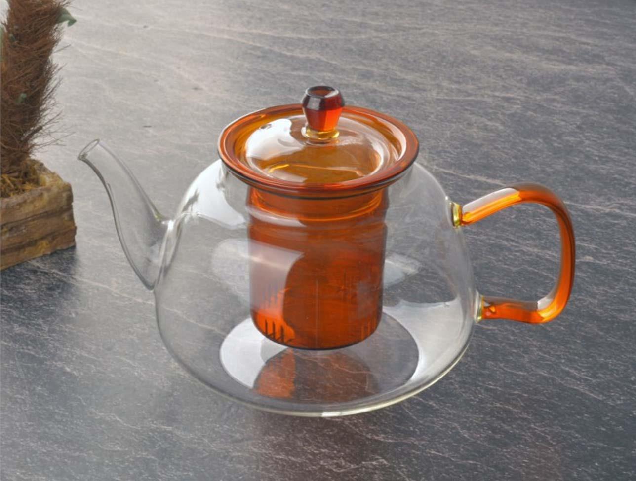 TOHANA CAM SÜZGEÇLİ DEMLİK AMBER 900 ML THN76360