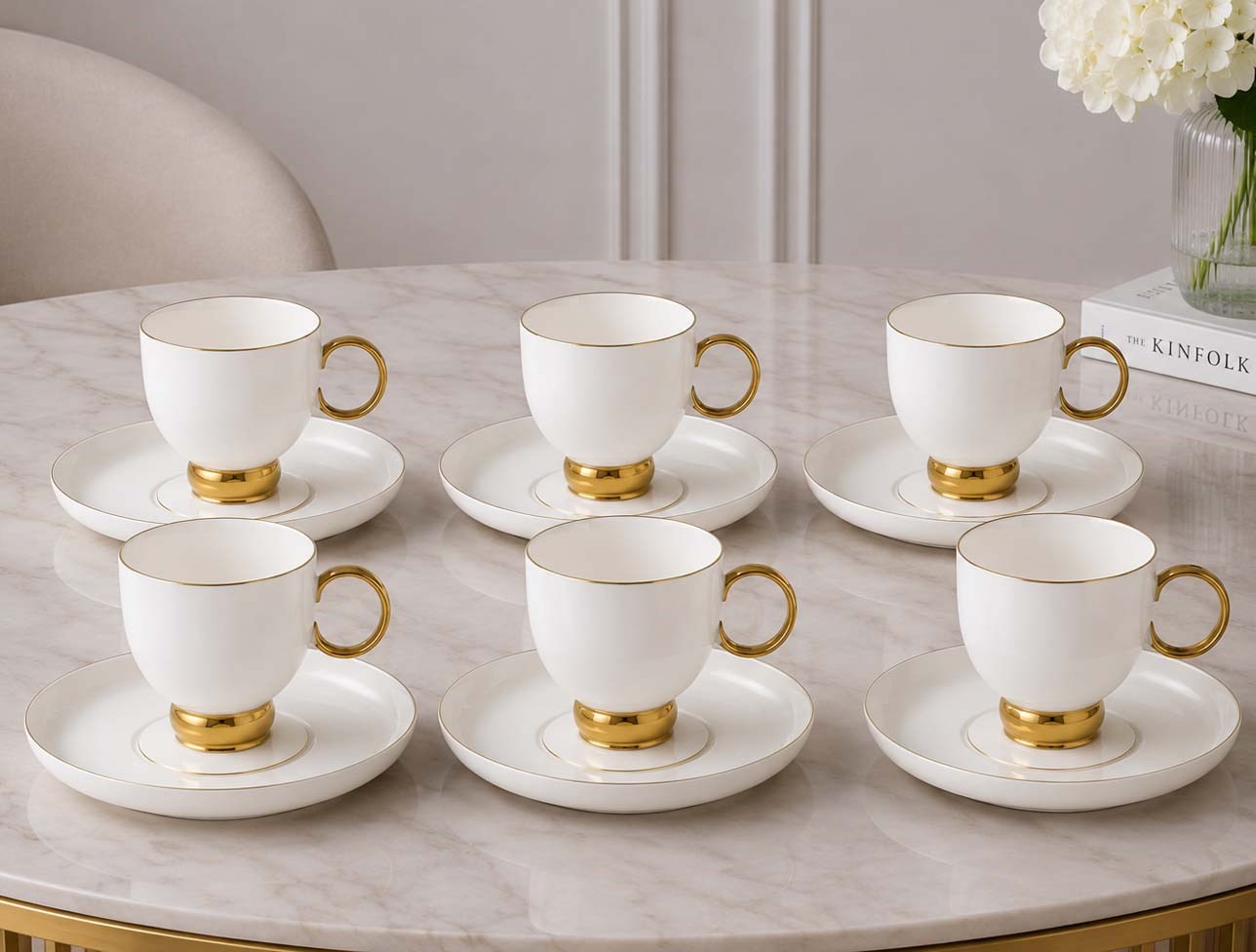 TWİNKLE LUXURY LİNE GOLD KAHVE SET 1EV01202401