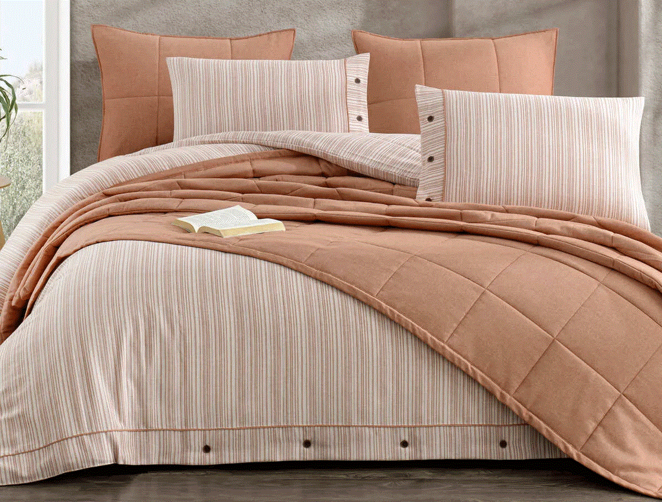 ZEBRA CASA OLIVE YATAK ÖRTÜSÜ SETİ KİREMİT 180X240