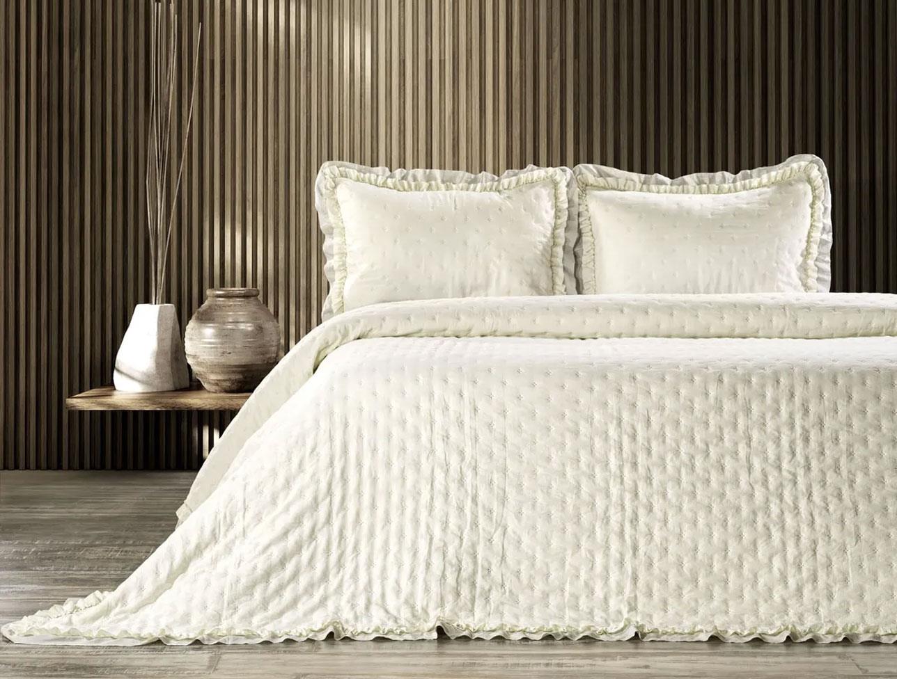 ZEBRA LIMA YATAK ÖRTÜSÜ TAŞ ÇİFT KİŞİ