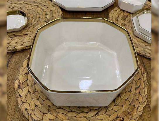 AROW ALİZ BEYAZ PORSELEN SUNUMLUK 32 CM KASE