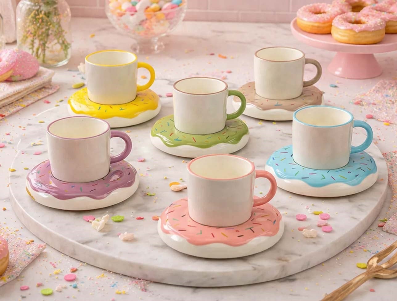 ACAR DONUT 6 LI KAHVE FİNCAN TAKIMI PORJ-08932