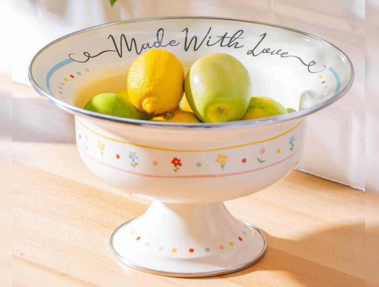 ACAR MADE WITH LOVE EMAYE BÜYÜK MEYVELİK AYAKLI