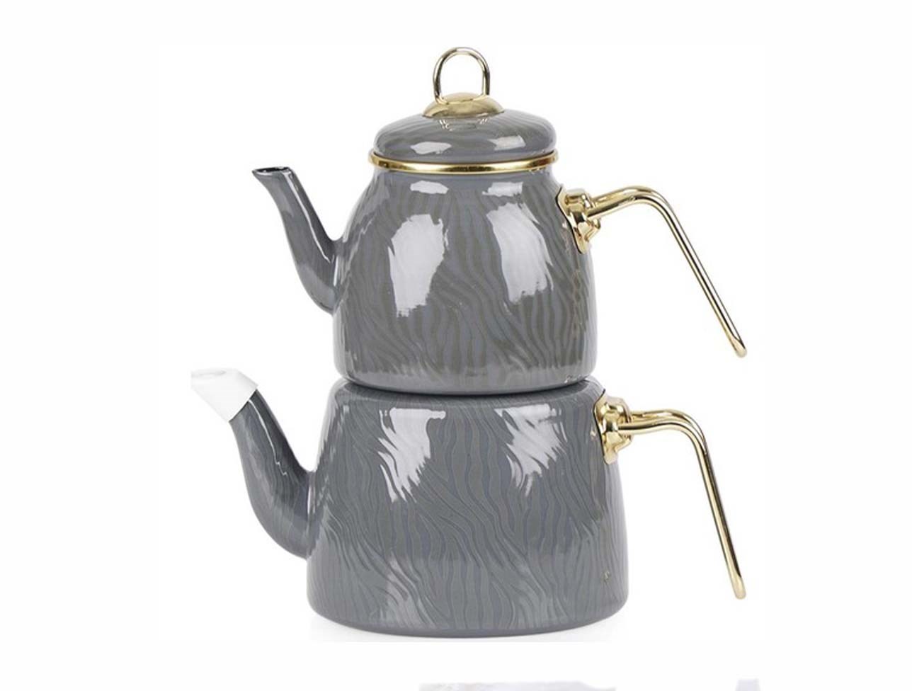 ACAR QUALİTA HÜMA SERİSİ EMAYE ÇAYDANLIK TAKIMI