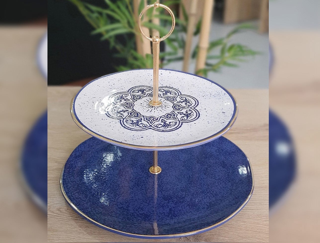 ACAR SAFİR DESEN YALDIZLI KATLI KURABİYELİK