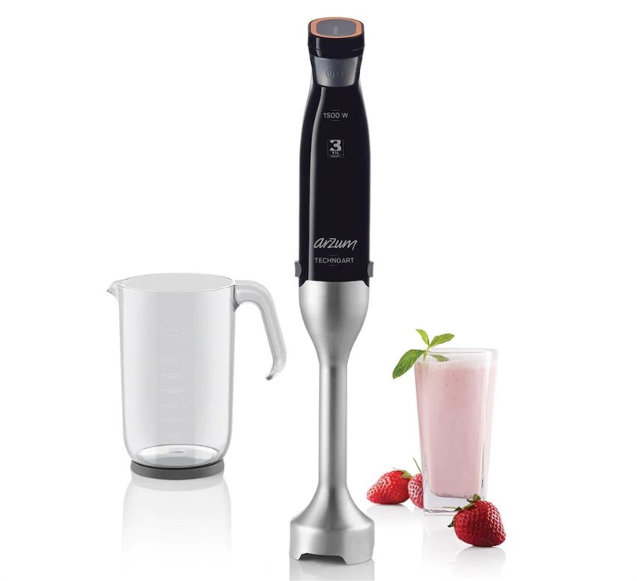 ARZUM AR1052 TECNOART EL BLENDER SİYAH