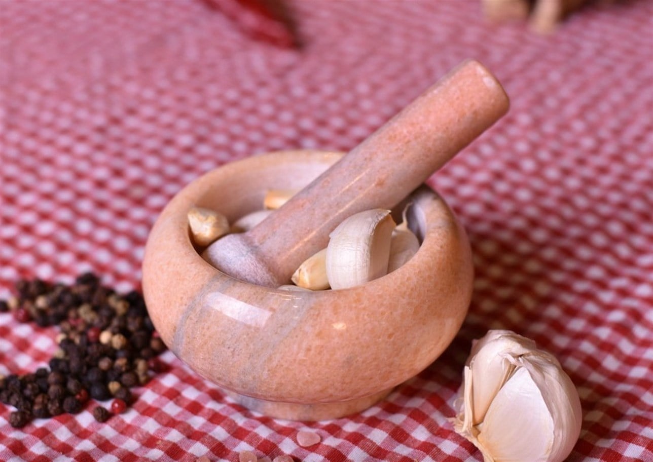 BAMBUM MORTERO MERMER HAVAN SARI