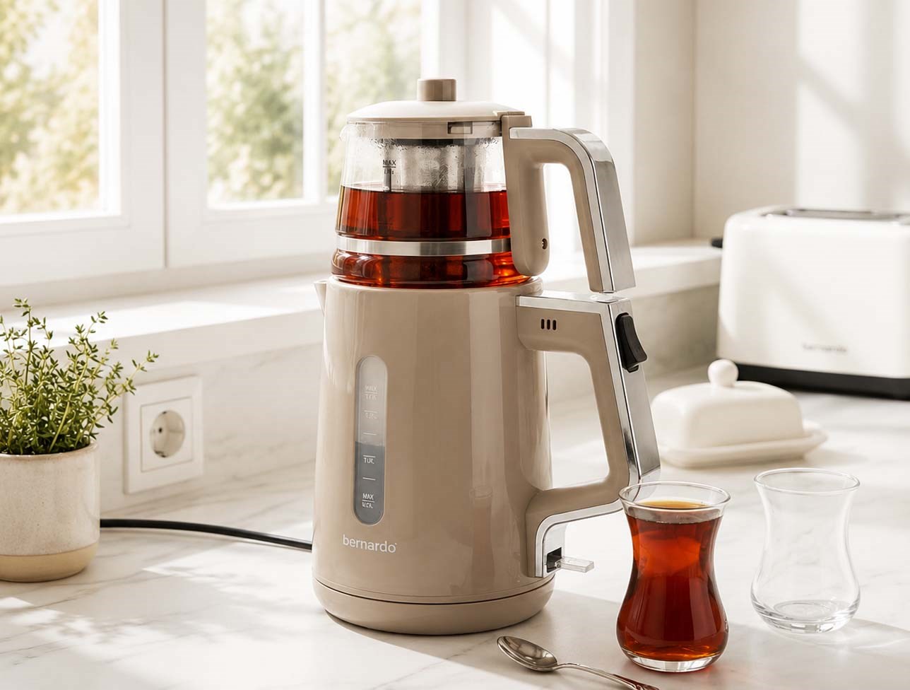 BERNARDO VENEDİK ÇAY MAKİNESİ BEJ BRN0251
