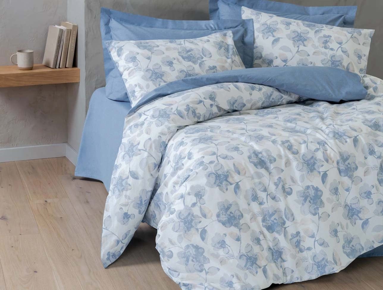 CB DUAL TEK KİŞİLİK NEVRESİM TAKIMI CELESTE İNDİGO