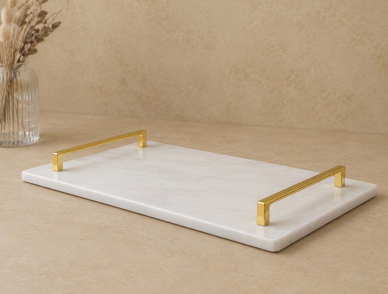 COŞ FERGO GOLD KULP 30X20 BEYAZ MER TEPSİ FR-3024