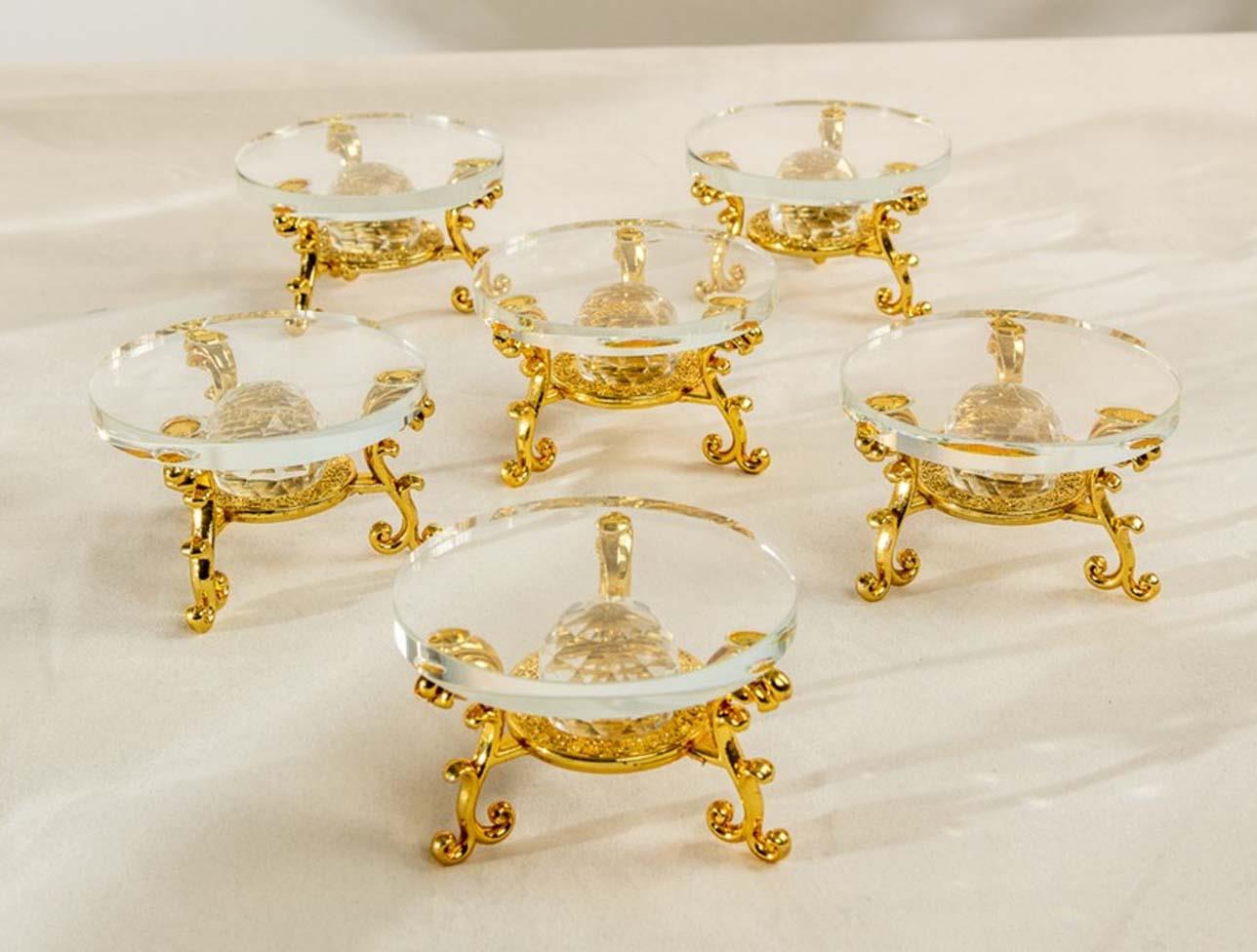 EFEGİL LOKUMLUK KRİSTAL JETON GOLD 6LI