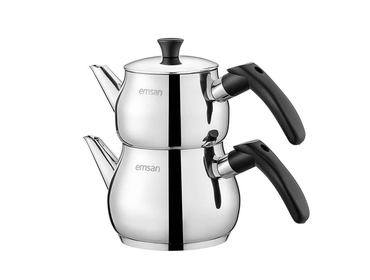 EMSAN AJDA MİNİ ÇAYDANLIK TAKIMI ÇELİK