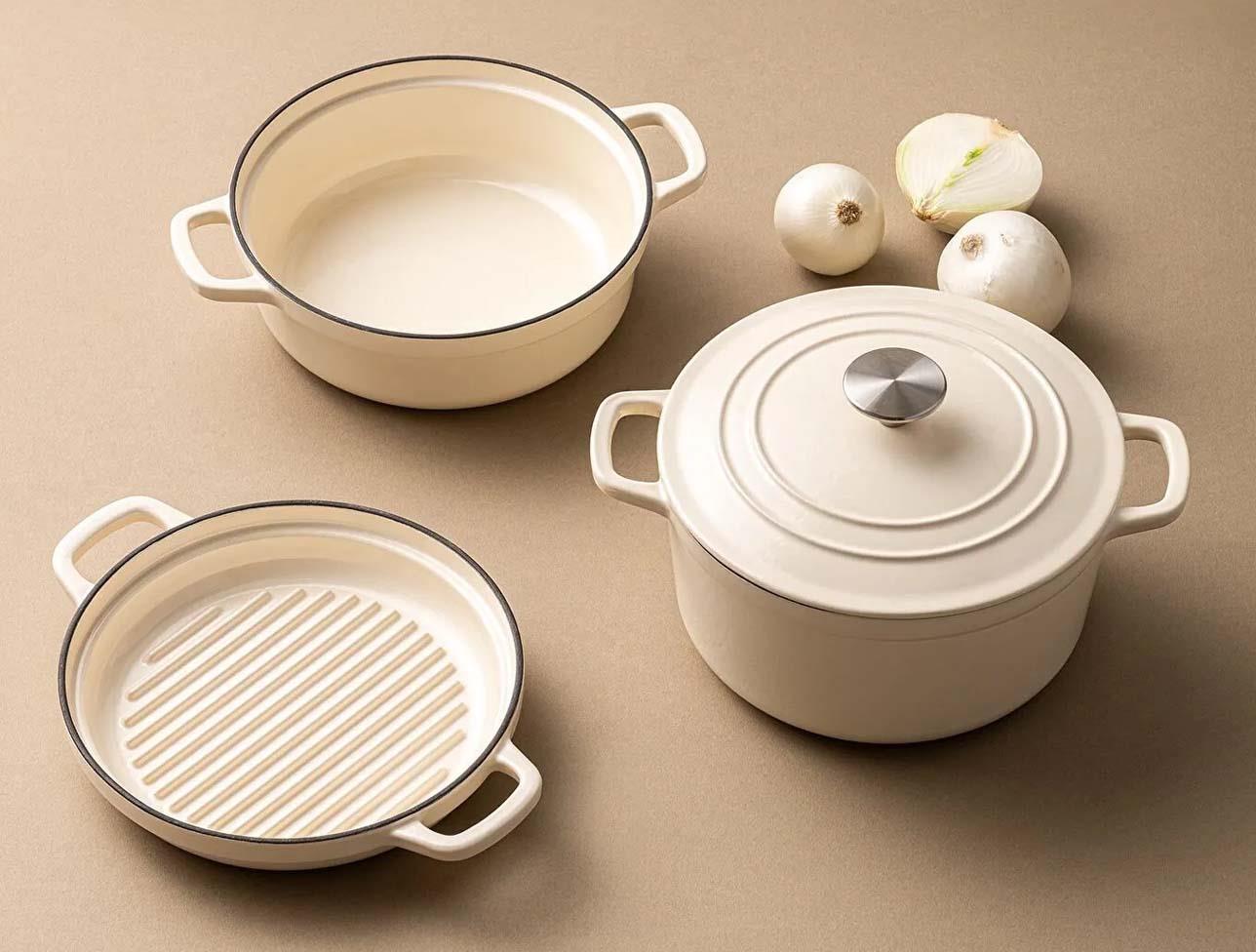 EMSAN FORTİNO CAST DÖKÜM TENCERE CREAM