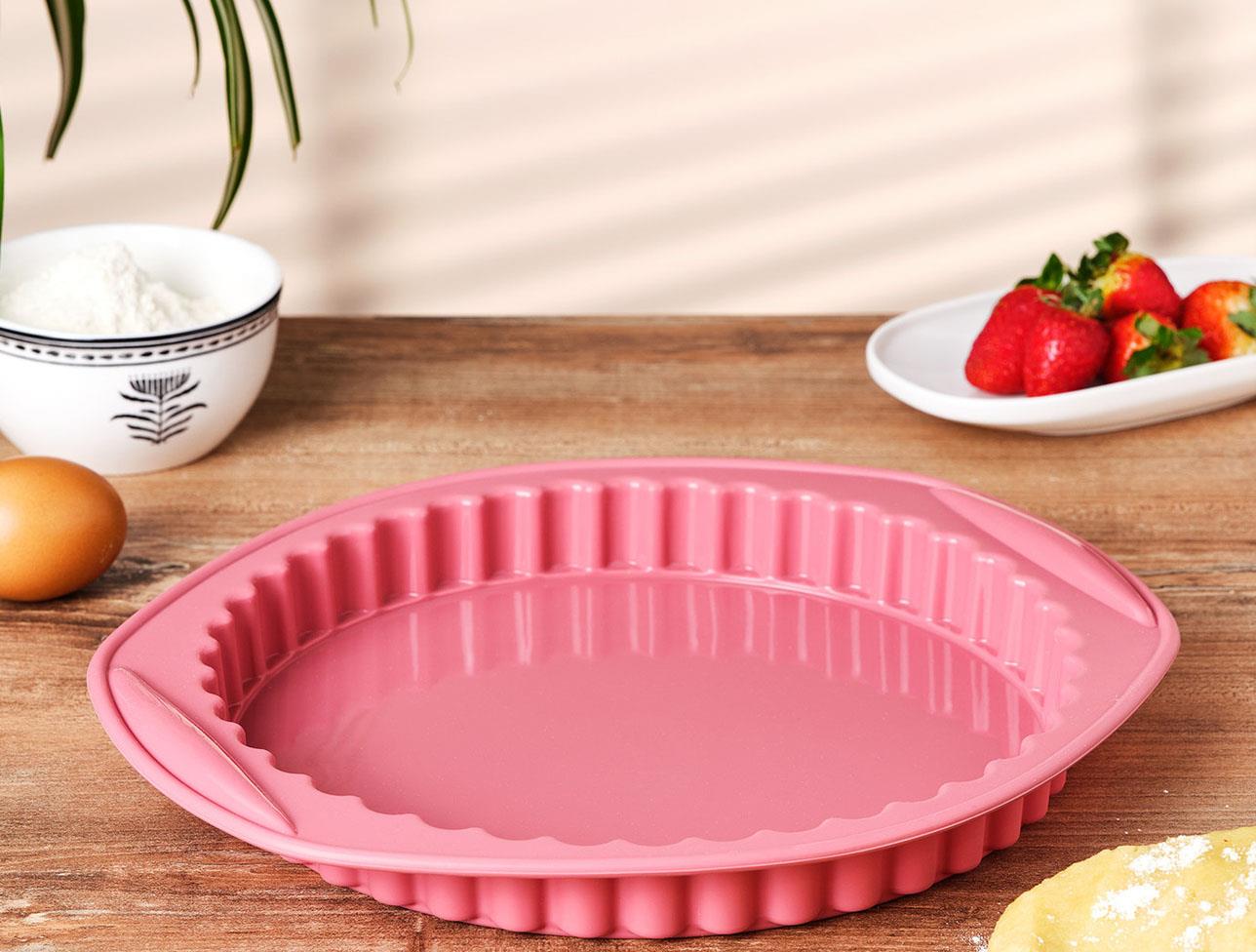 EMSAN SLİKON TART KALIBI PEMBE