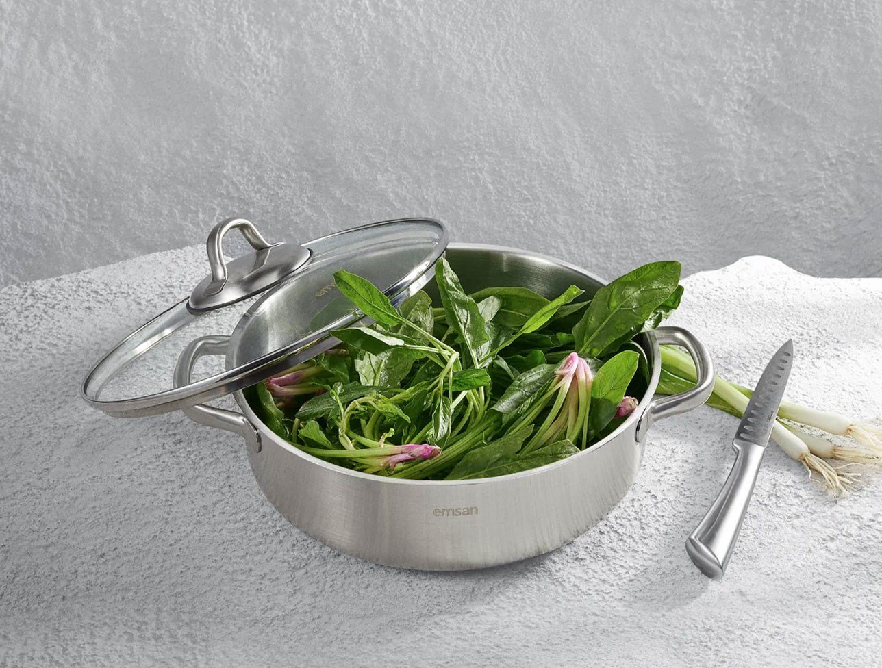 EMSAN STEEL FORCE 26 CM KARNIYARIK TENCERE