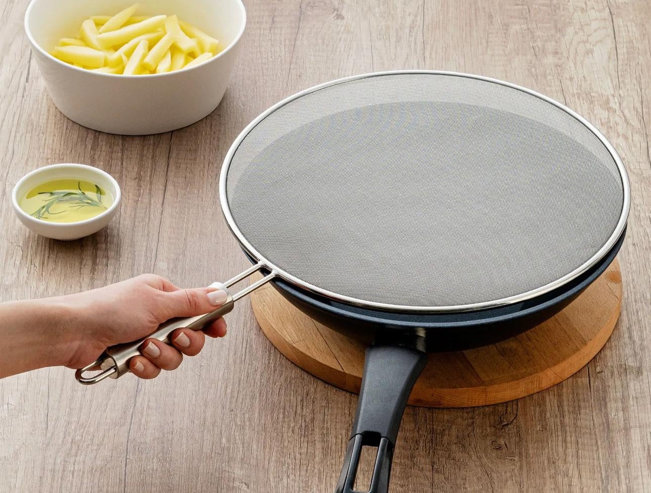 EMSAN STEEL YAĞ SIÇRATMAZ TEL 28 CM