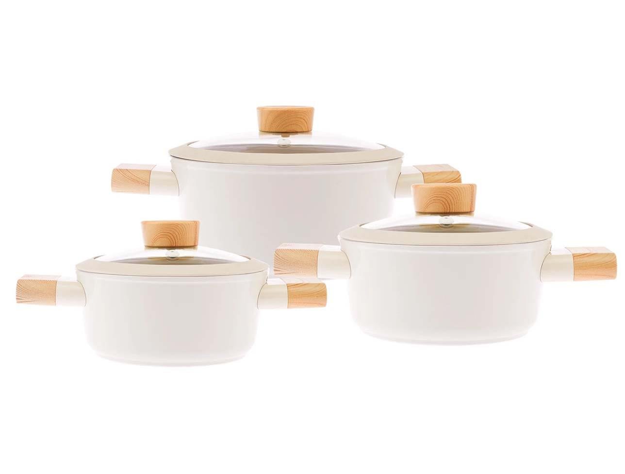 EMSAN SWİSS CRYSTAL 6 PARÇA MİDİ TENCERE SETİ