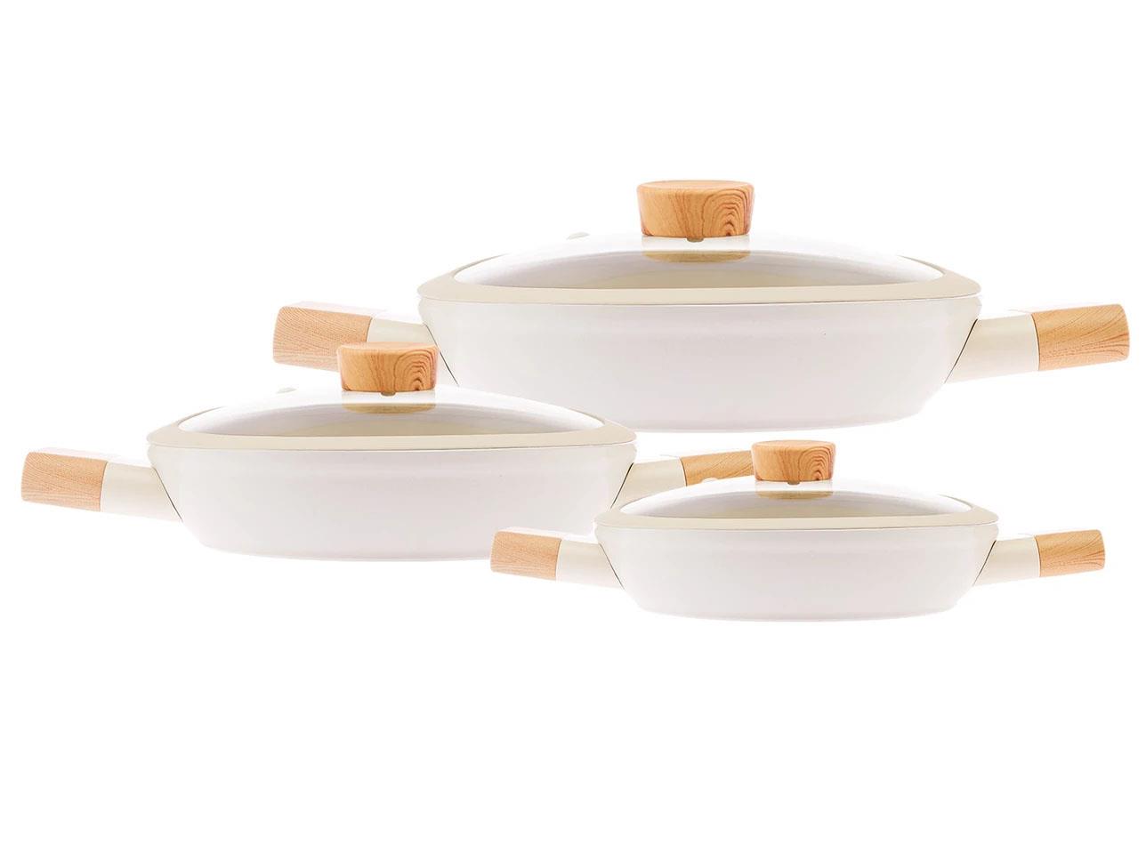 EMSAN SWİSS CRYSTAL 6 PARÇA SAHAN SETİ KREM