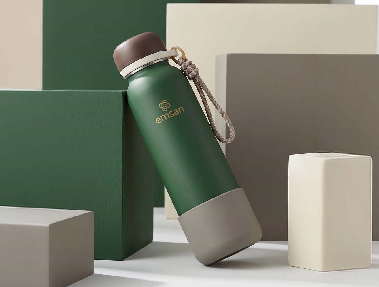 EMSAN THERMOSBOTTLE ÇELİK TERMOS GREEN 7001