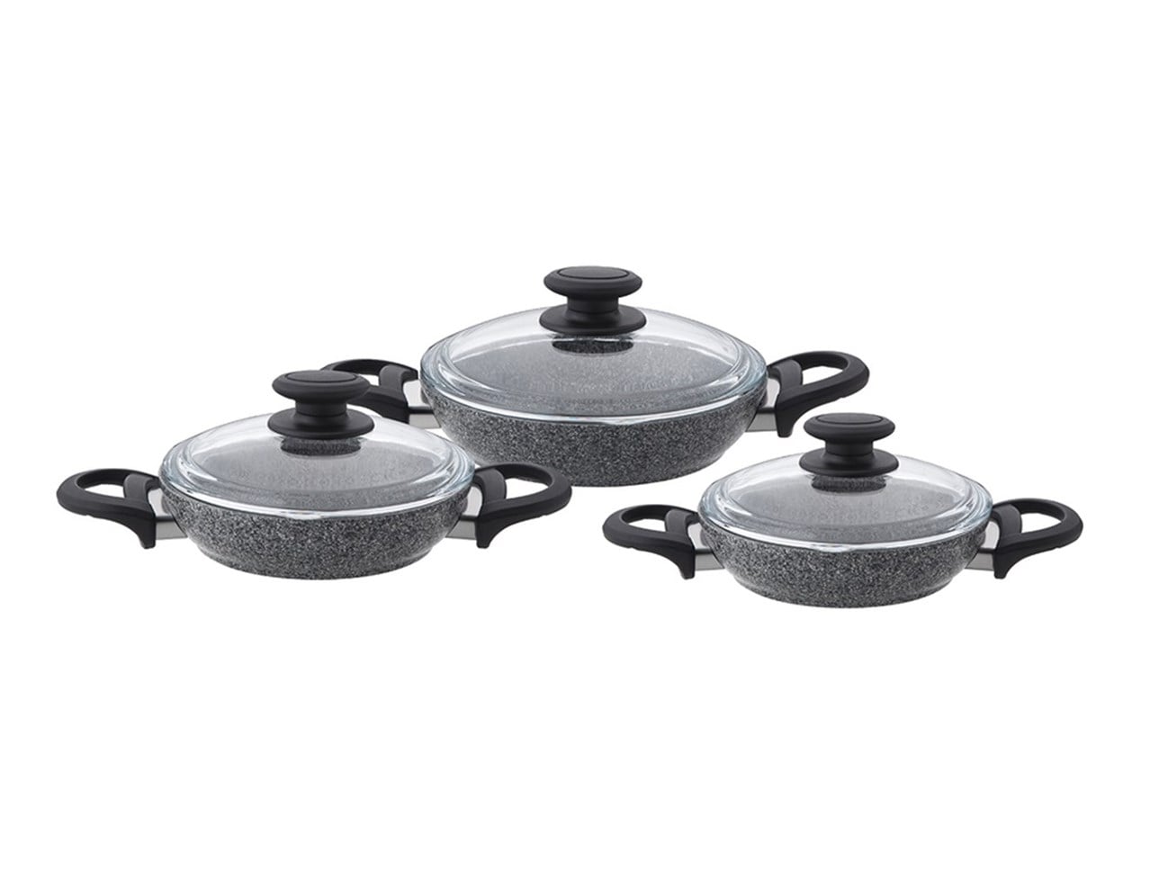 EMSAN TİTANGRANİT 3 LÜ SAHAN SET GRİ