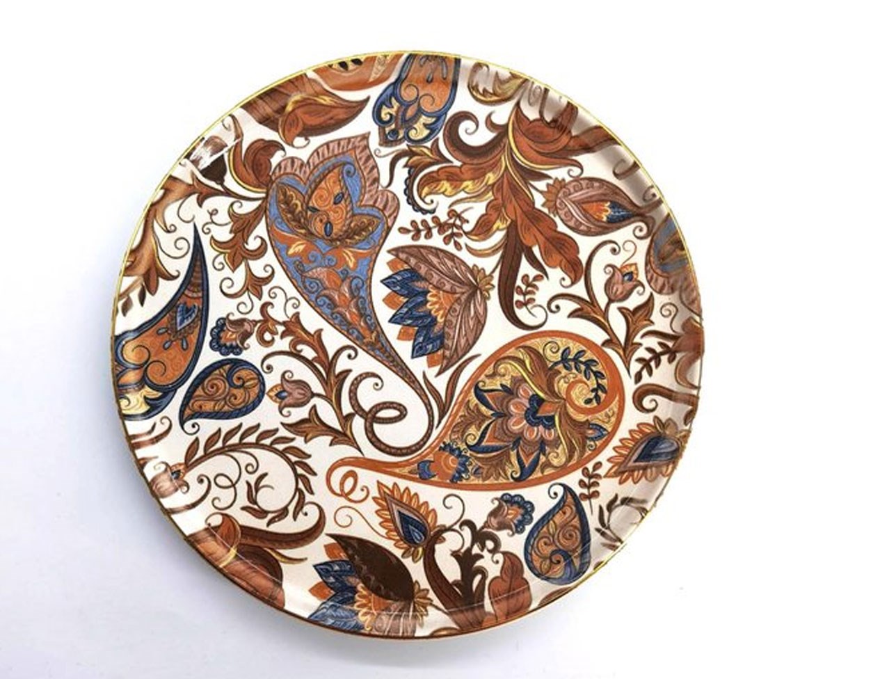 GLORE İSTANBUL PAISLEY PASTA TABAK 20CM 6 LI