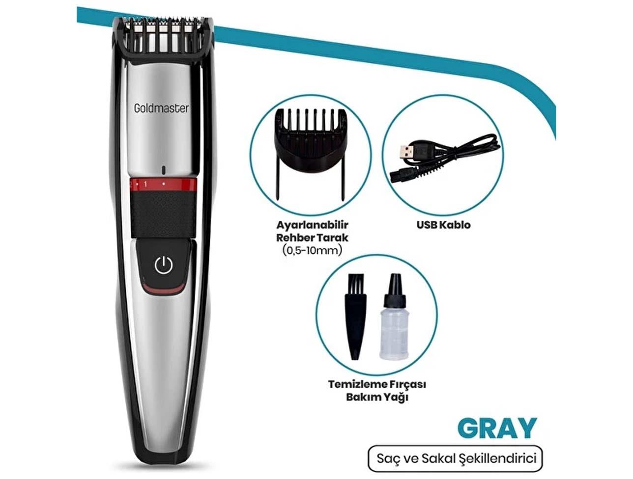 GOLDMASTER GRAY GM-8158 SAÇ SAKAL  ŞEKİL.MAK.