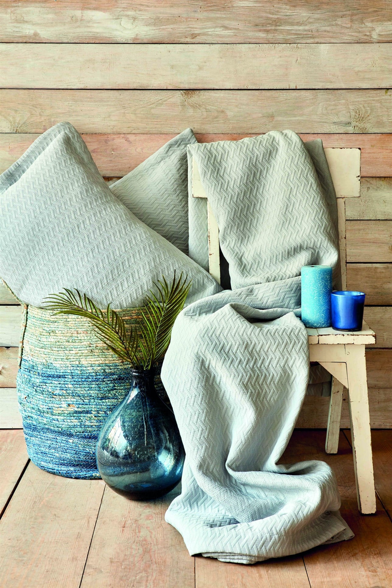 KARACA  ÇİFT KİŞİ YATAK ÖRTÜS SETİ CHARM BOLD MAV