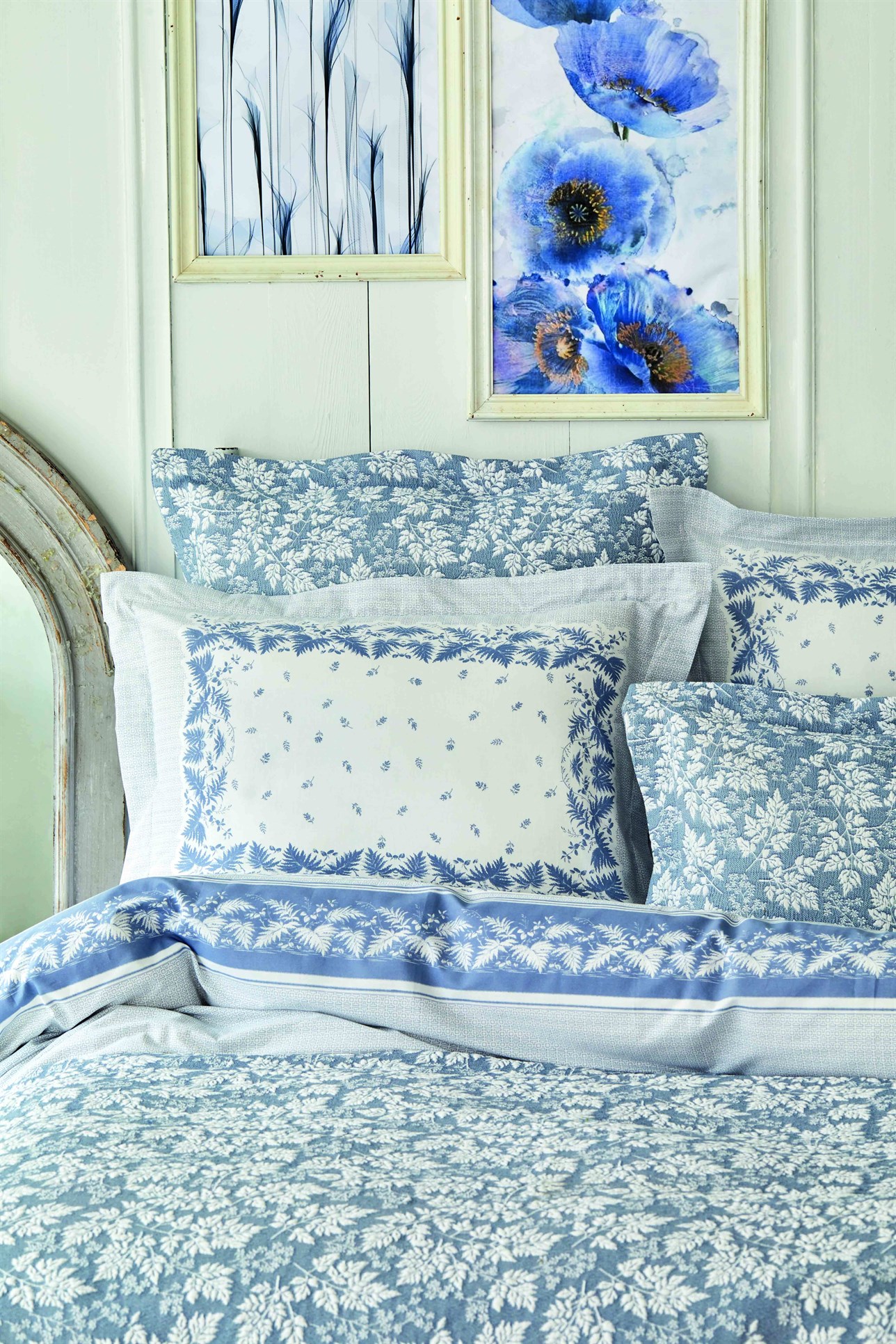 KARACA ADRINA INDIGO ÇİFT KİŞİ NEVRESİM YATAK ÖRTÜ